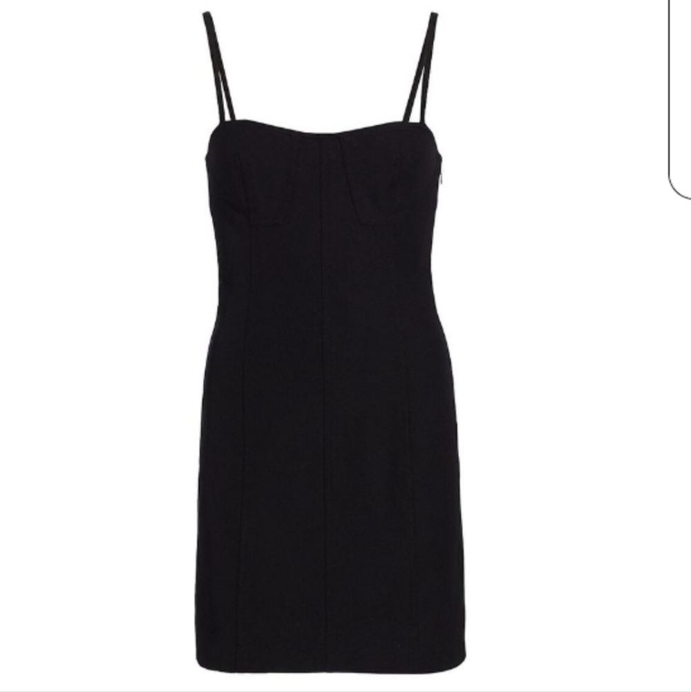 10 Crosby Derek Lam Blair Bustier Mini Dress Black